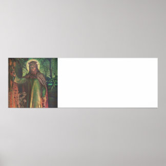 イエス・キリストが扉とノックに立つ ポスター