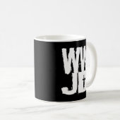 イエス・キリストする何がWWJD コーヒーマグカップ (正面右)