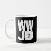 イエス・キリストする何がWWJD コーヒーマグカップ (左)