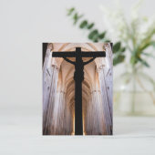 イエス・キリストとの十字架。ゴシック様式アルコバカアビー ポストカード (スタンド正面)