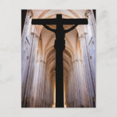 イエス・キリストとの十字架。ゴシック様式アルコバカアビー ポストカード (正面)