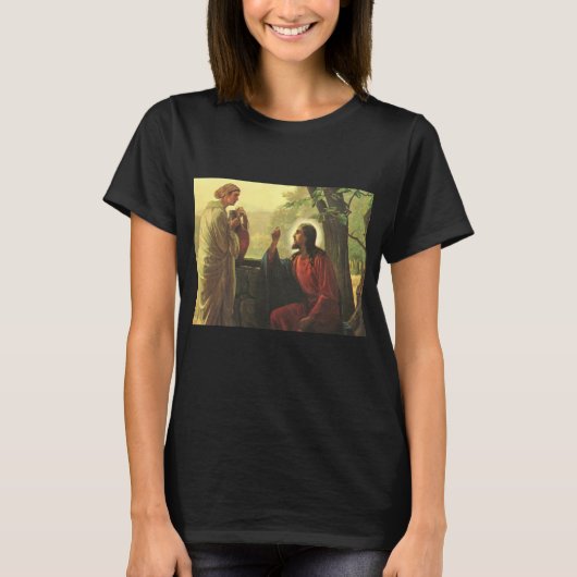 イエス・キリストとよいサマリア人井戸で Tシャツ (正面)