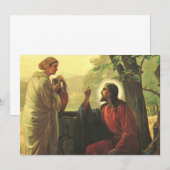 イエス・キリストとサマリアの女の井戸での出会い (正面/裏面)