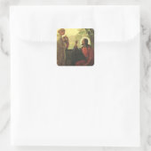 イエス・キリストと井戸にいる良きサマリア人 スクエアシール (バッグ)