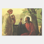 イエス・キリストと井戸にいる良きサマリア人 ラッピングペーパーシート (正面3)