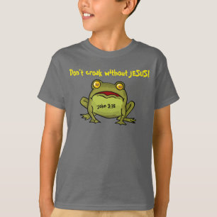 イエス・キリストなしではしわがれた声でしゃべらないで下さい Tシャツ
