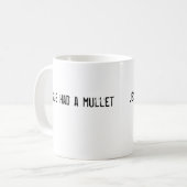 イエス・キリストにマレットがありました コーヒーマグカップ (正面左)