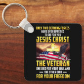 イエス・キリストのために死ぬのは二つの定義された力だけだ キーホルダー (正面)