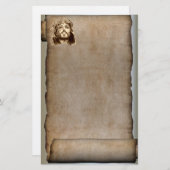 イエス・キリストのイバラの冠のスクロール 便箋 (正面/裏面)