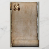 イエス・キリストのイバラの冠のスクロール 便箋 (正面)