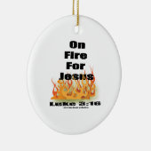 イエス・キリストのオーナメントのための火 セラミックオーナメント (右)