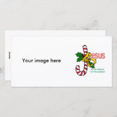 イエス・キリストのキャンディ・ケーンの写真カード シーズンカード (正面/裏面)