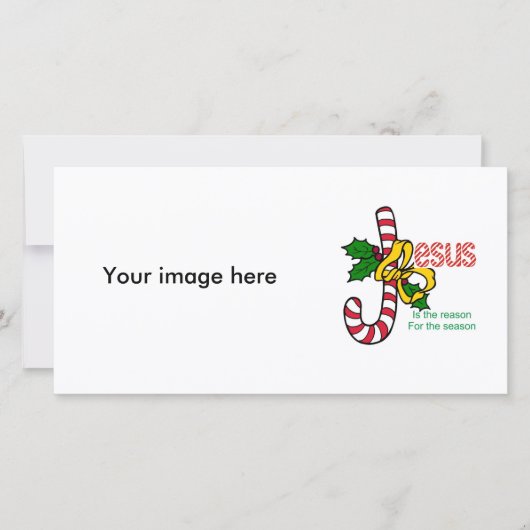 イエス・キリストのキャンディ・ケーンの写真カード シーズンカード (正面)