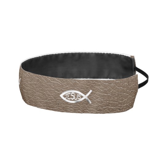 イエス・キリストのキリスト教の魚 アスレチックヘッドバンド (右)