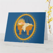 イエス・キリストのクリスマスカード カード (黄色い花)