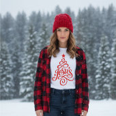 イエス キリストのクリスマスツリー - クリスチャンのためのホリデーグッズ Tシャツ