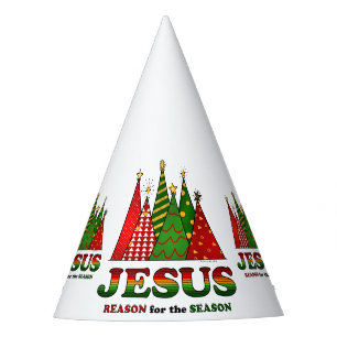 イエス・キリストのクリスマスツリー パーティーハット