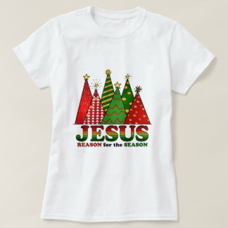 イエス・キリストのクリスマスツリー Tシャツ