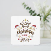 イエス・キリストのクリスマス 子ども向けのクリスマスカード シーズンカード (スタンド正面)