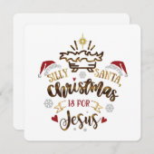 イエス・キリストのクリスマス 子ども向けのクリスマスカード シーズンカード (正面/裏面)