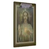 イエス・キリストのクリップボードの金ゴールドの神聖なハート クリップボード (右)