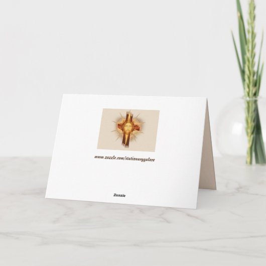 イエス・キリストのグリーティングカード カード (裏面)