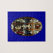 イエス・キリストのステンドグラス窓のはりつけ ジグソーパズル (横)