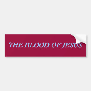 イエス・キリストのバンパーステッカーの血 バンパーステッカー