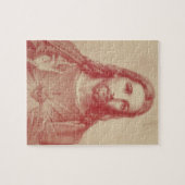 イエス・キリストのパズルのヴィンテージの神聖なハート ジグソーパズル (横)