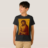 イエス・キリストのビザンチン正教のアイコン Tシャツ (正面フル)