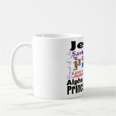 イエス・キリストのマグの名前 コーヒーマグカップ (左)