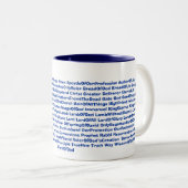 イエス・キリストのマグの87の名前 ツートーンマグカップ (正面右)