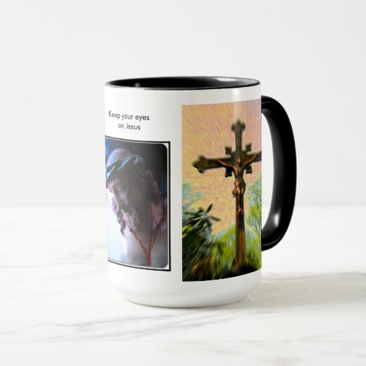 イエス・キリストのマグをあなたの監視して下さい マグカップ (正面右)