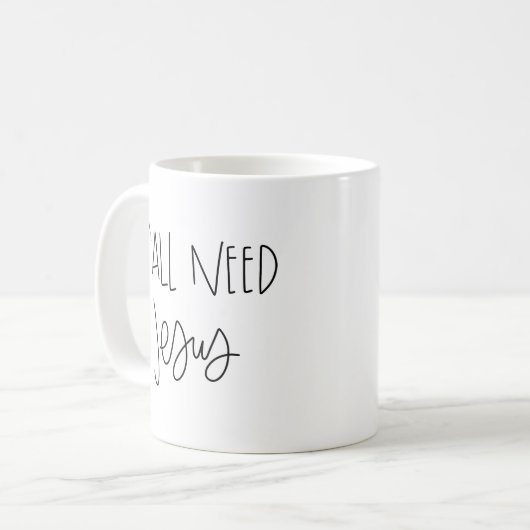 イエス・キリストのマグを必要とします コーヒーマグカップ (正面左)