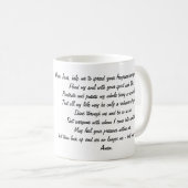 イエス・キリストのマグを放射する祈りの言葉 コーヒーマグカップ (正面右)