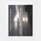 イエス・キリストの世界、フリースブランケットのライトを後を追って下さい フリースブランケット (正面)