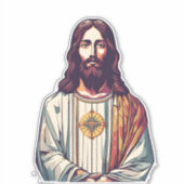 イエス・キリストの主と救い主の車 シール (正面)