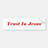 イエス・キリストの信頼 バンパーステッカー (正面)