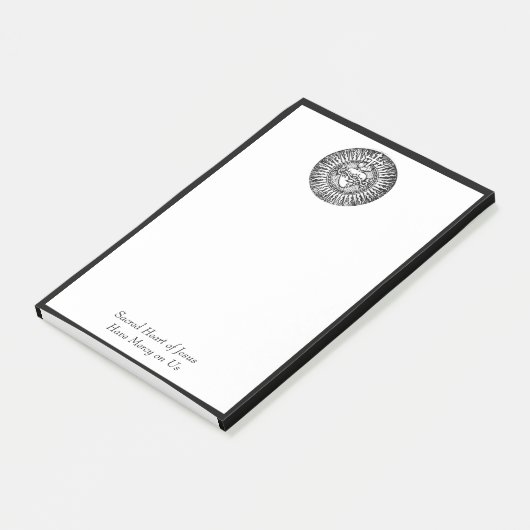 イエス・キリストの十字の伝統的なカトリック教徒の神聖なハート ポストイット (アングル)