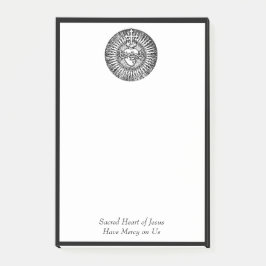 イエス・キリストの十字の伝統的なカトリック教徒の神聖なハート ポストイット