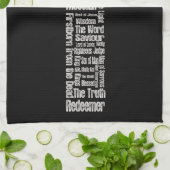 イエス・キリストの十字の名前 キッチンタオル (折り畳み)