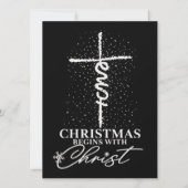 イエス・キリストの十字架から始まるクリスマス シーズンカード (正面)