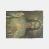 イエス・キリストの即位式の神聖なハート フリースブランケット (正面(横))