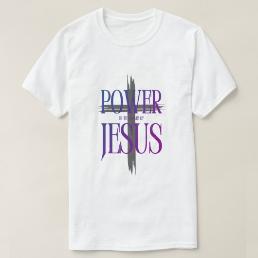 イエス・キリストの名の力 Tシャツ (デザイン正面)