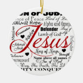 イエス・キリストの名前 セラミックオーナメント (正面)