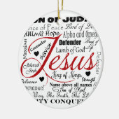 イエス・キリストの名前 セラミックオーナメント (左)