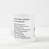 イエス・キリストの名前 フロストグラスマグカップ (正面左)