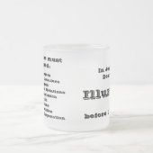 イエス・キリストの名前 フロストグラスマグカップ (中央)