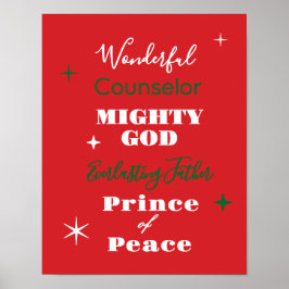 イエス・キリストの名 Wonderful Counselor クリスマス ポスター
