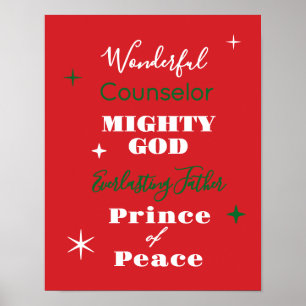 イエス・キリストの名 Wonderful Counselor クリスマス ポスター